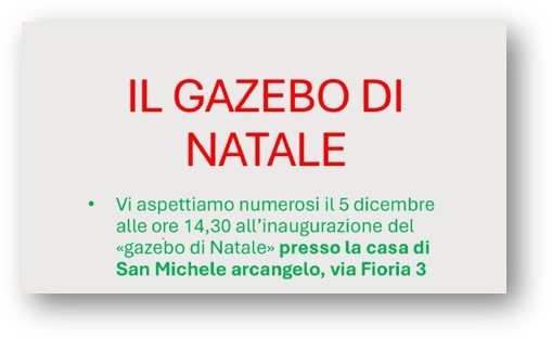 IL GAZEBO DI NATALE